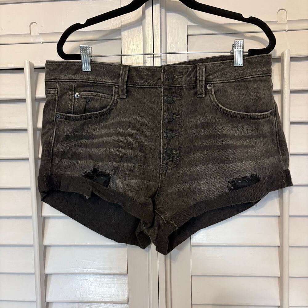 We The‎ Free Black Jean Shorts Size 29